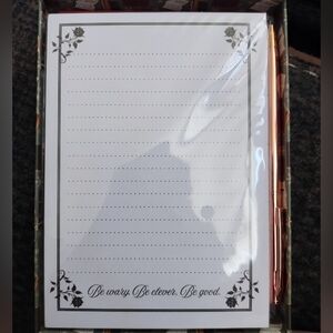 Floral Lined Notepad with Pen